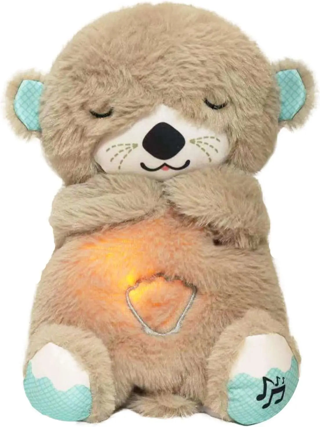 Music Otter Education of Sound and Light Soothing Sound Sleep Otter Baby Put to Sleep Music Breathing Teddy Bear - Mr Urban Choices