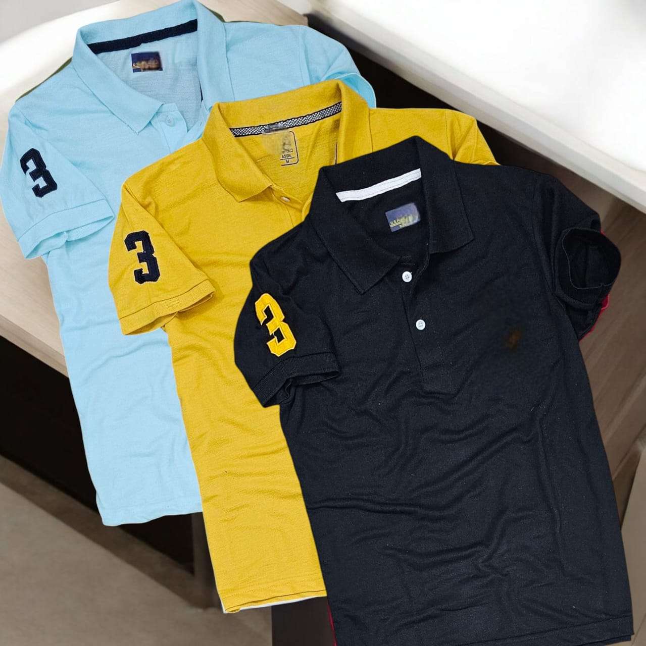 Polo Neck T-Shirt for Men (Multicolor, M) (Pack of 3) - Mr Urban Choices