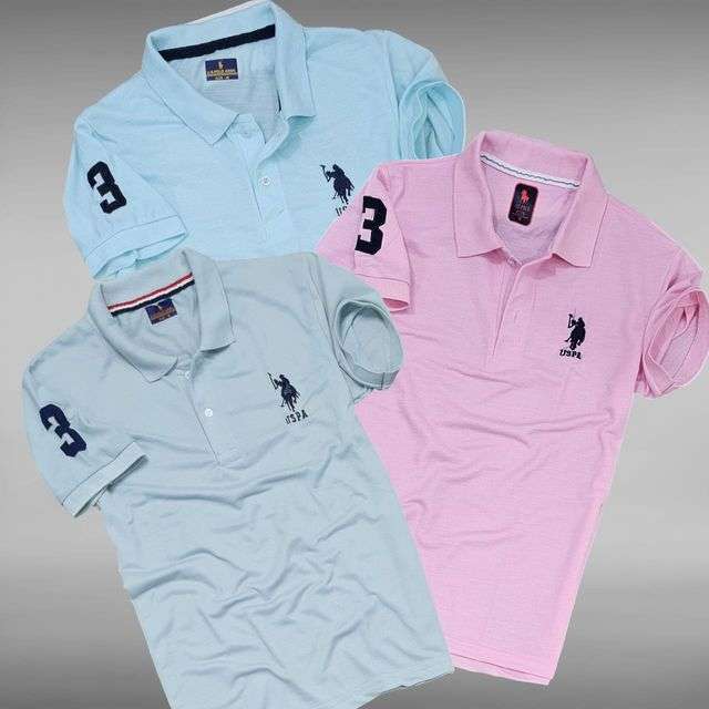 Polo Neck T-Shirt for Men (Multicolor, M) - Mr Urban Choices