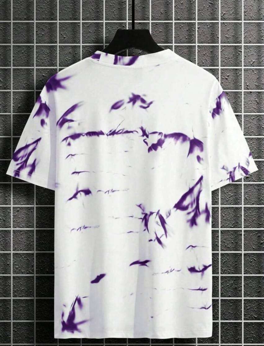 Spab Men & Women Printed Casual Purple, White T-Shirt - Mr Urban Choices