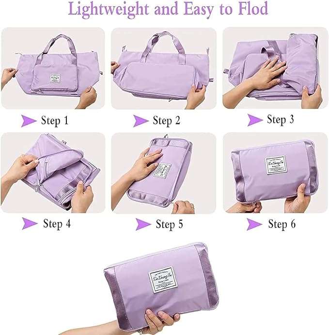 Expandable Folding Travel Bag for Women, Luggage Bag for Travel (Multicolor) - Mr Urban Choices