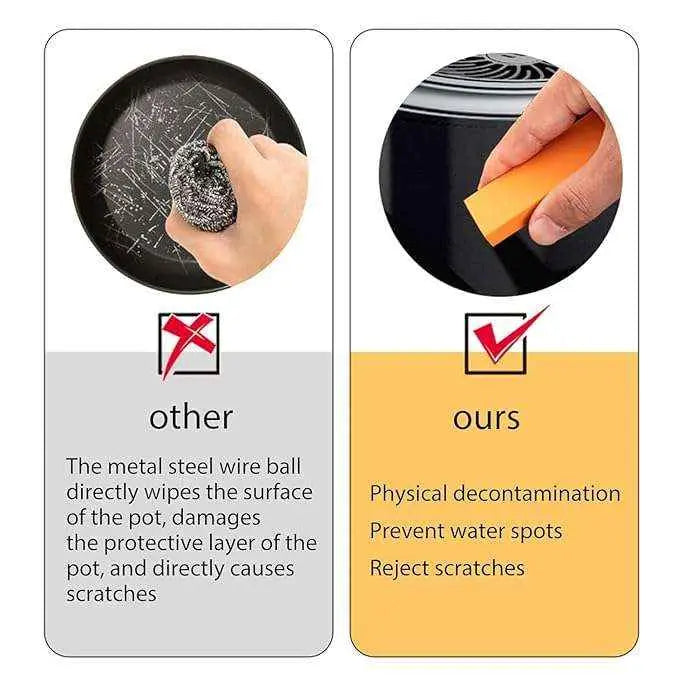 Rust Cleaning Easy Limescale Eraser Artifact, Stainless Steel Stain Eraser Decontamination Cleaner Eraser Rust Remover for Kitchen Home pack of 1