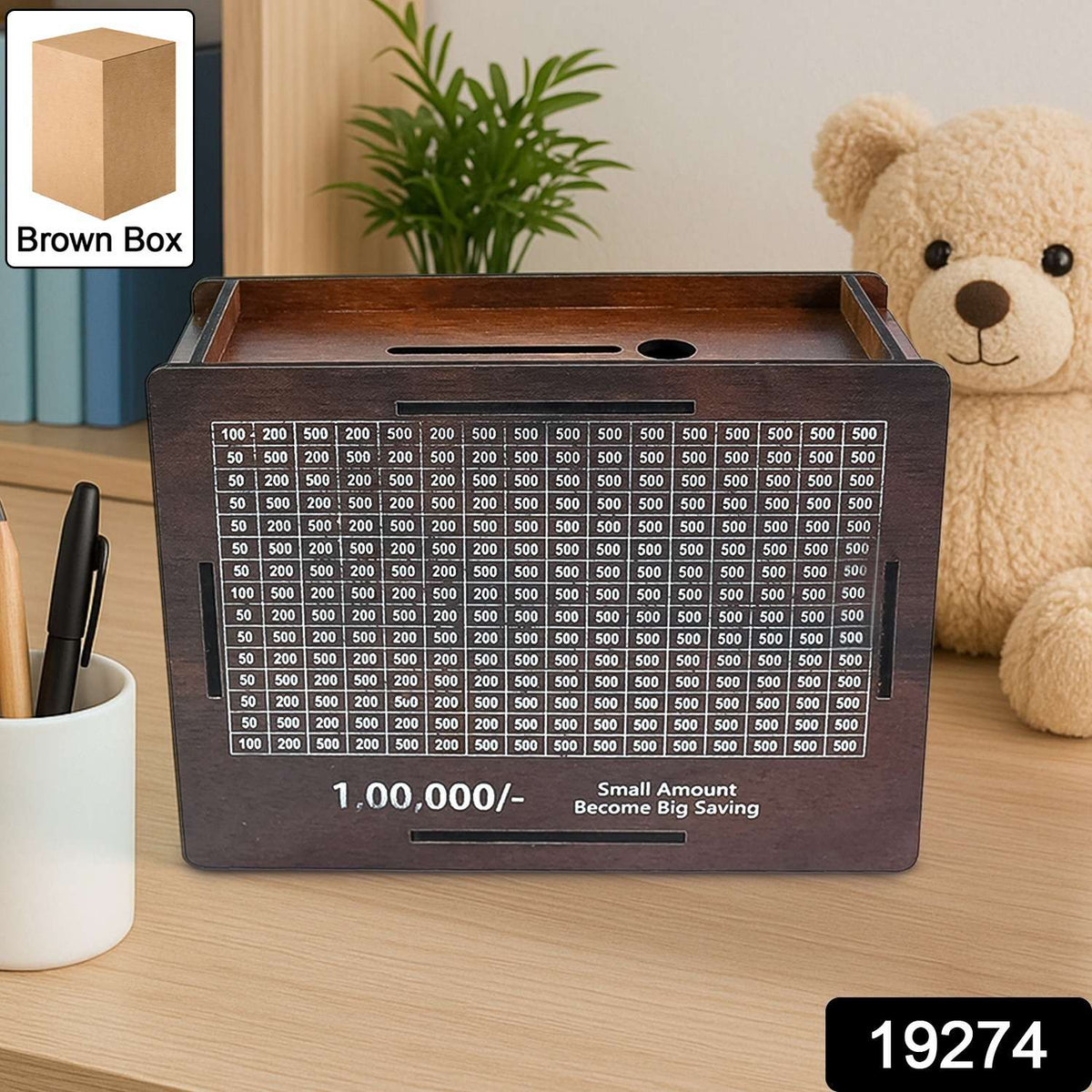 Urban Zen™ Goal-Bank – Professional Wooden Savings Box with Target Tracker - Mr Urban Choices