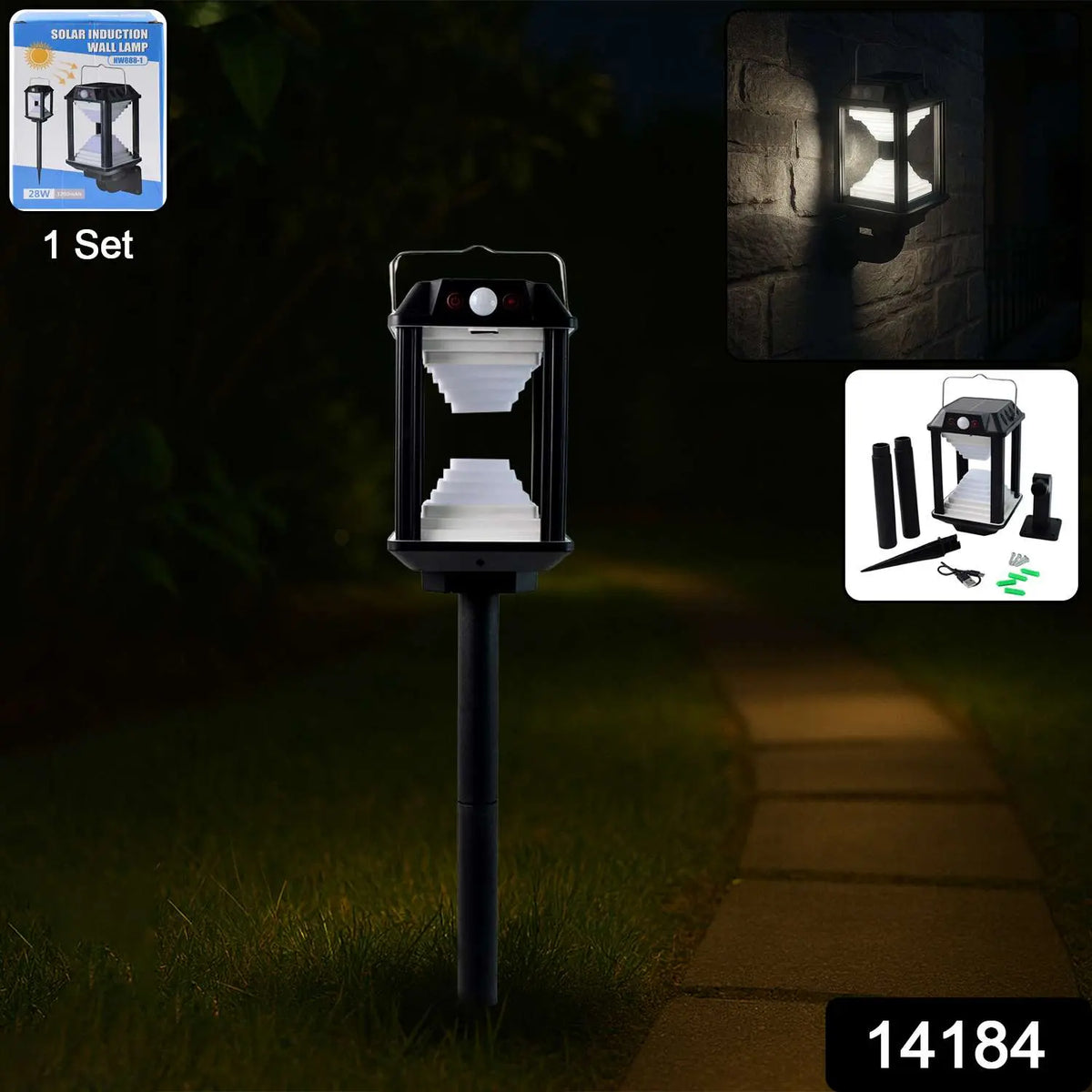 Premium Solar Induction Led Wall Lamp With Motion Sensor (1 Set) - Mr Urban Choices