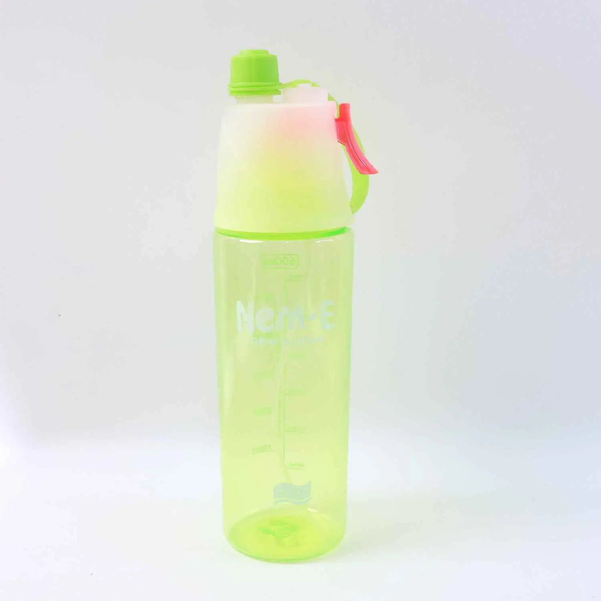 Plastic Dual Function Sports Water Bottle With Built-in Mist Spray And Leakproof Cap (600ml 1 Pc) - Mr Urban Choices