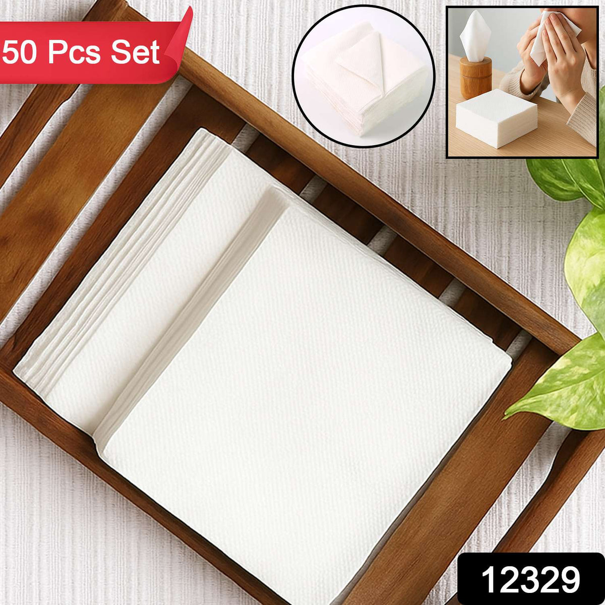 Soft Facial Tissue Paper Napkins Set (50 Pcs Set) - Mr Urban Choices