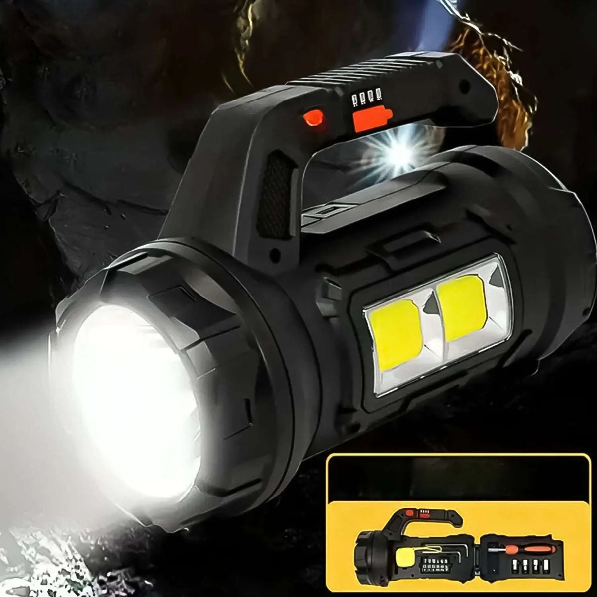 Urban Guard™ Multi-Tool Pro – 18W High-Intensity LED Torchlight with Emergency SOS & Tool Kit - Mr Urban Choices