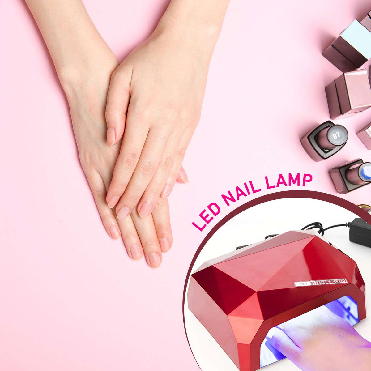 36w Led Nail Dryer Curing Nail Polish Uv Gel Diamond Shaped Nail Dryers (1 Pc) - Mr Urban Choices