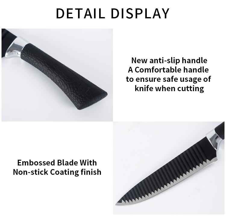 Stainless Steel Knife Set With Chef Peeler And Scissor (6 Pieces) - Mr Urban Choices