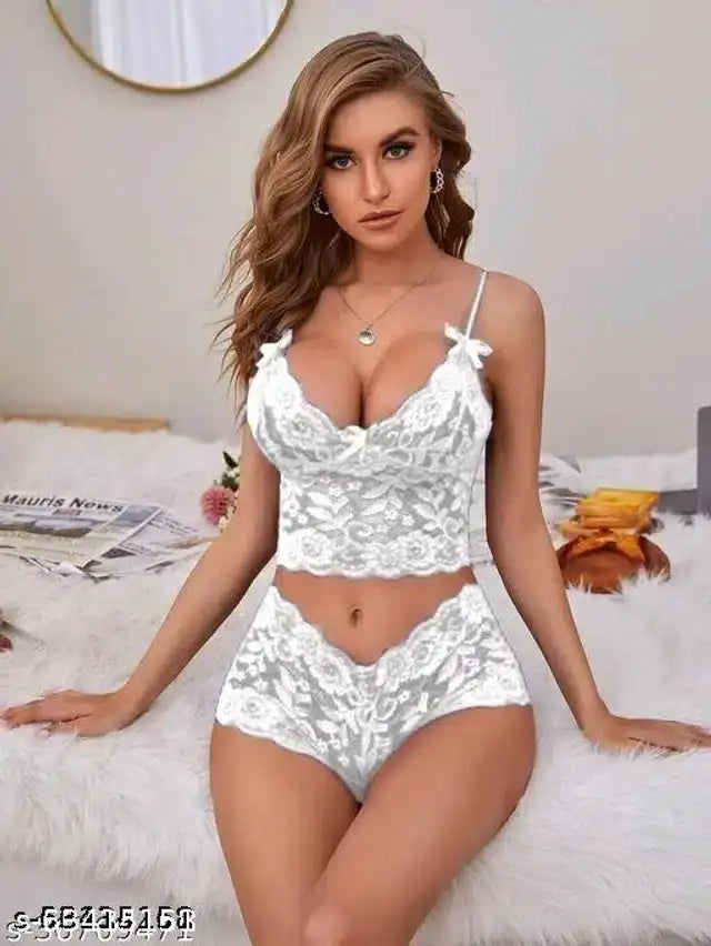 Babydolls for Women (White, Free Size) (Set of 1) - Mr Urban Choices