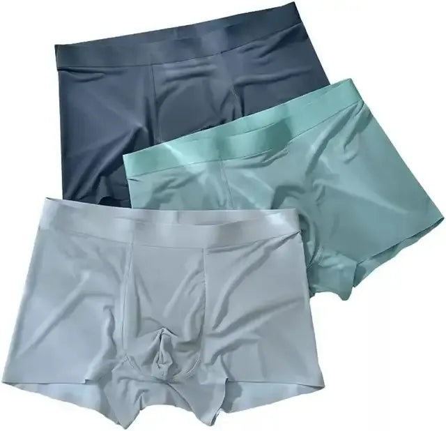 Men's Ice Silk Seamless Briefs Boxers (Pack of 3) - Mr Urban Choices