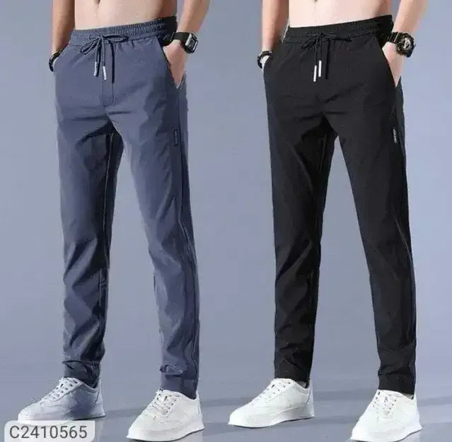 DM Buy1 Get 1 Free💥🤩PREMIUM MEN'S HIGH STRETCH SKINNY LYCRA PANTS(Black & Gray) - Mr Urban Choices