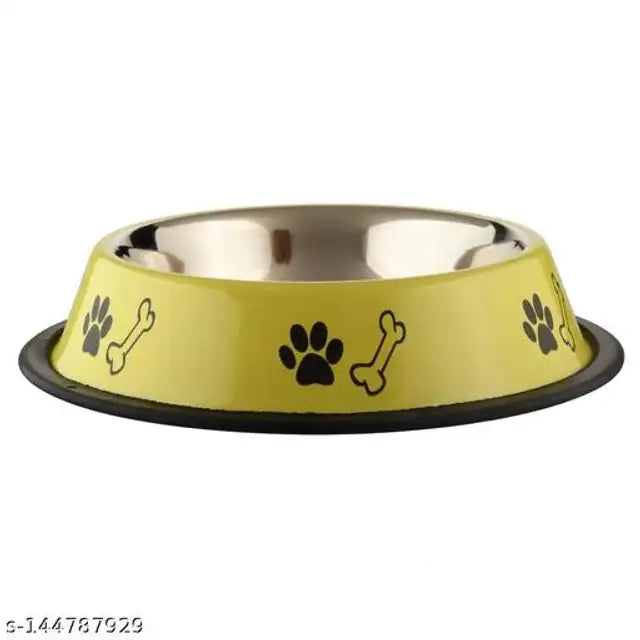 Stainless Steel Feeding Bowls for Pet (Multicolor, 400 ml) - Mr Urban Choices