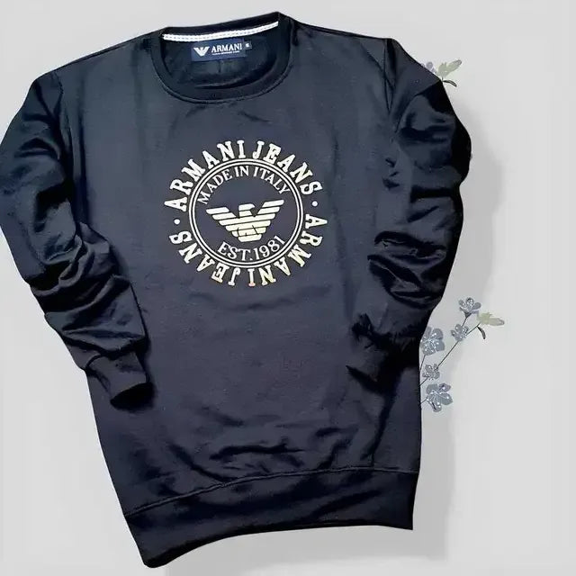 Fleece Printed Full Sleeves Regular Fit Sweatshirts - Mr Urban Choices