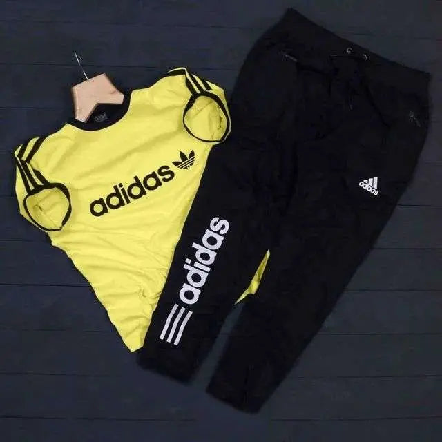Adidas summer tracksuit (Yellow & Black) - Mr Urban Choices