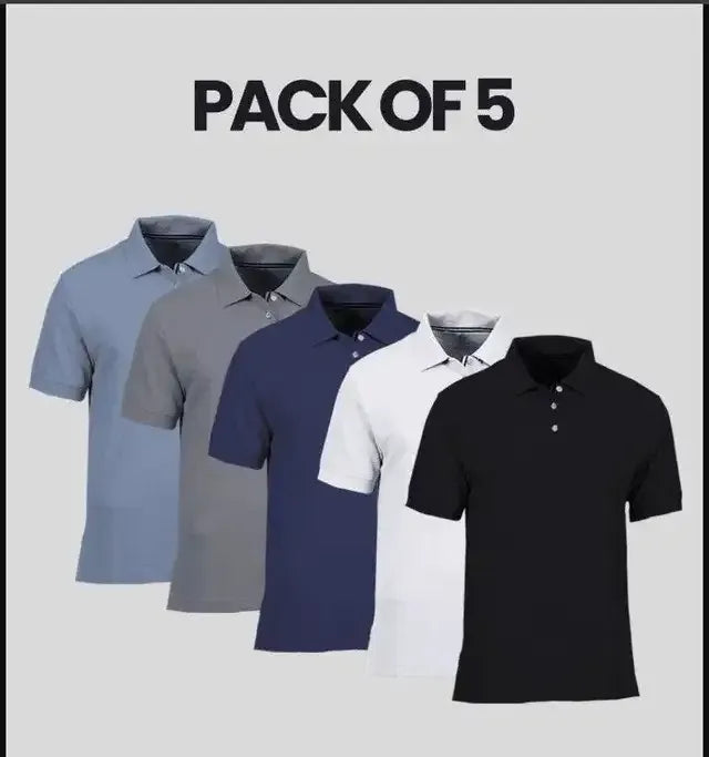 pack of 5 polo tshirt - Mr Urban Choices