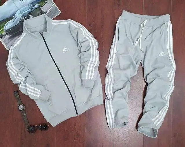 Adidas tracksuit lycra (Grey) - Mr Urban Choices