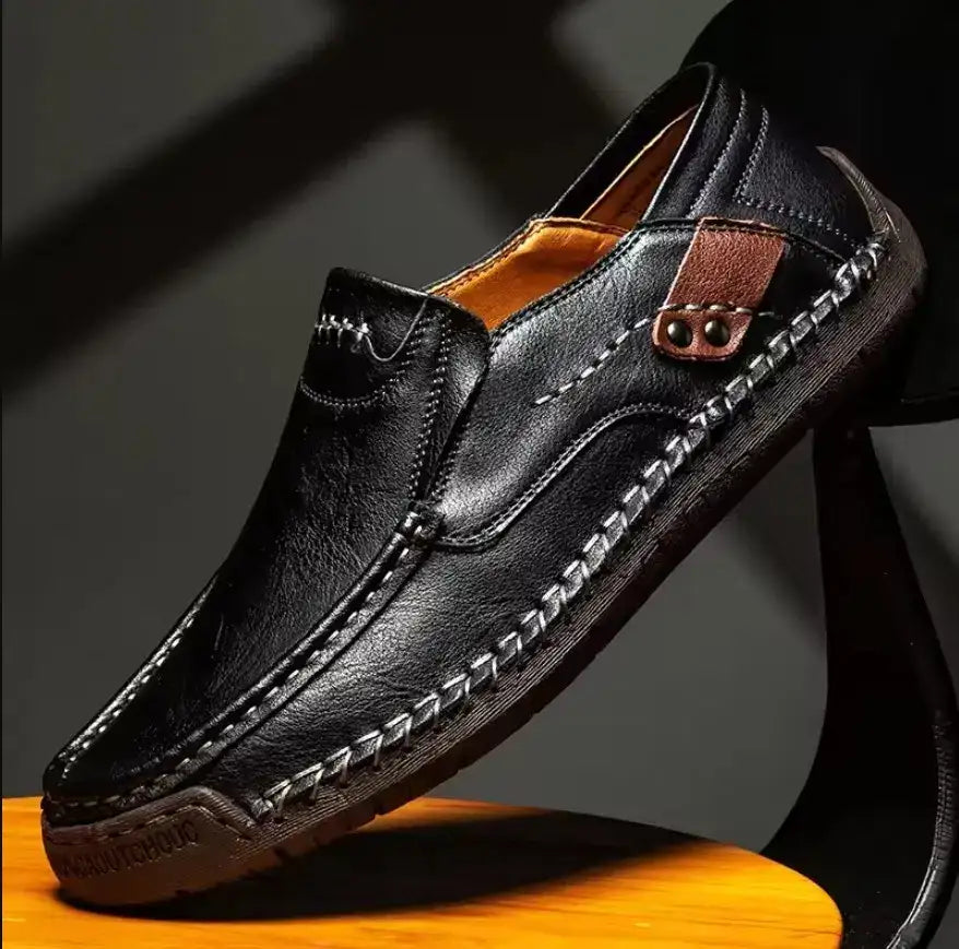 anti skid brown semi formal shoes - Mr Urban Choices