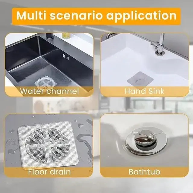 20Pack Disposable Shower Drain Hair Catcher, Drain Hair Catcher Waterproof Mesh Stickers for Bathroom Accessories