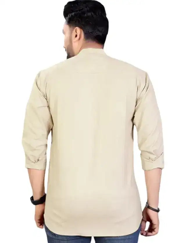 Men's Slim Fit Full Sleeve Cotton Short Kurta Pack of 3 - Mr Urban Choices