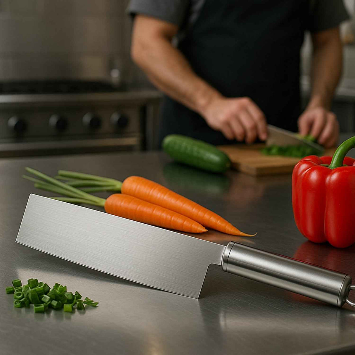 Urban Chef™ Samurai-Edge Pro – Professional Stainless Steel Vegetable Cleaver - Mr. Urban Choices