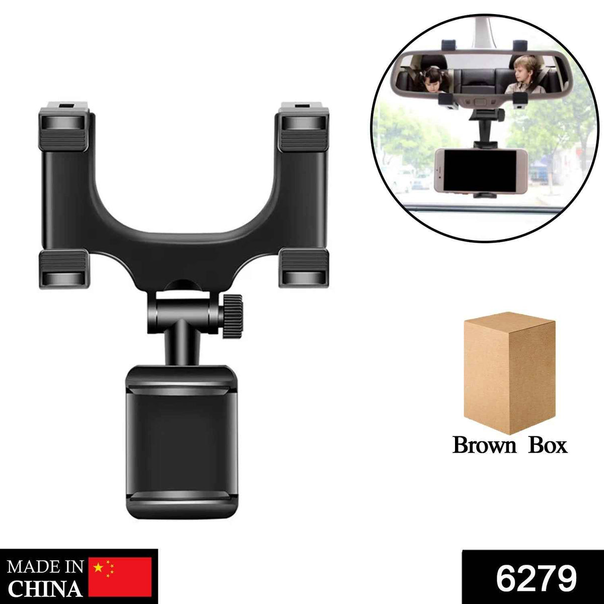Rear View Mobile Holder Universal Vehicle Rear View Mirror Mobile Phone Mount Stand - Mr Urban Choices