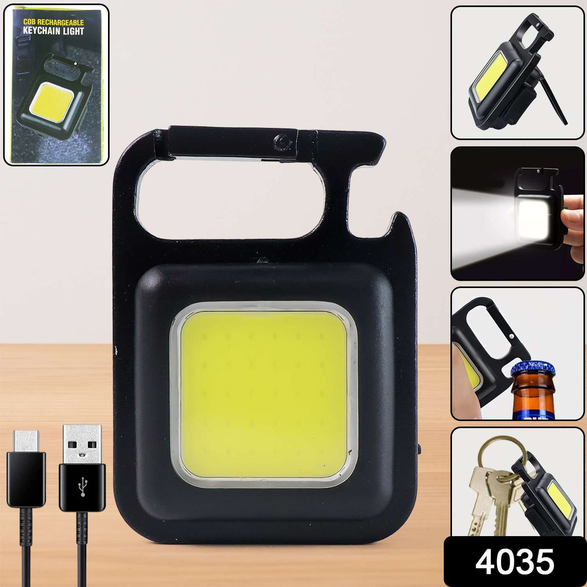 Urban Max™ Glow-Key – 4-in-1 Rechargeable Mini Tactical Flashlight - Mr Urban Choices