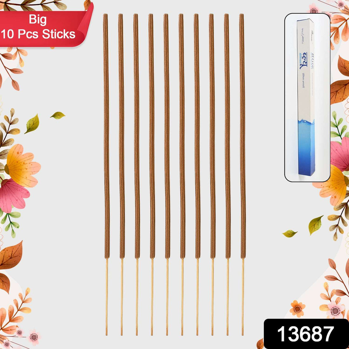 Big Blue Ocean Premium Incense Sticks Agarbatti (10 Pcs Sticks 40 Cm Stand Not Included) - Mr Urban Choices