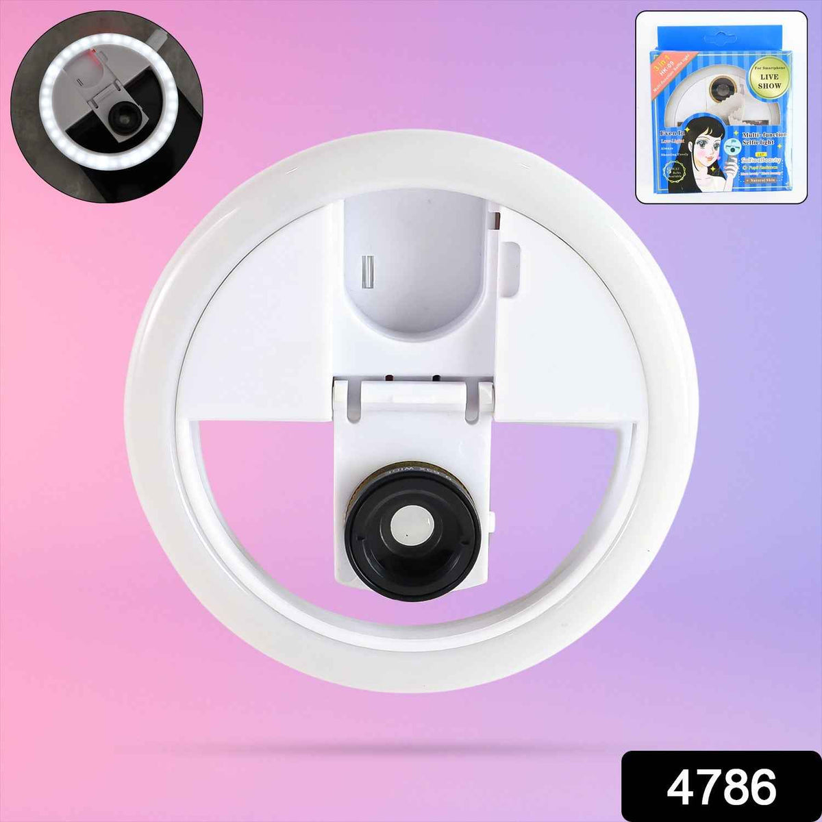 Urban Glow™ Mini Selfie Ring – Universal 3-Mode LED Clip Light for Perfect Selfies - Mr Urban Choices
