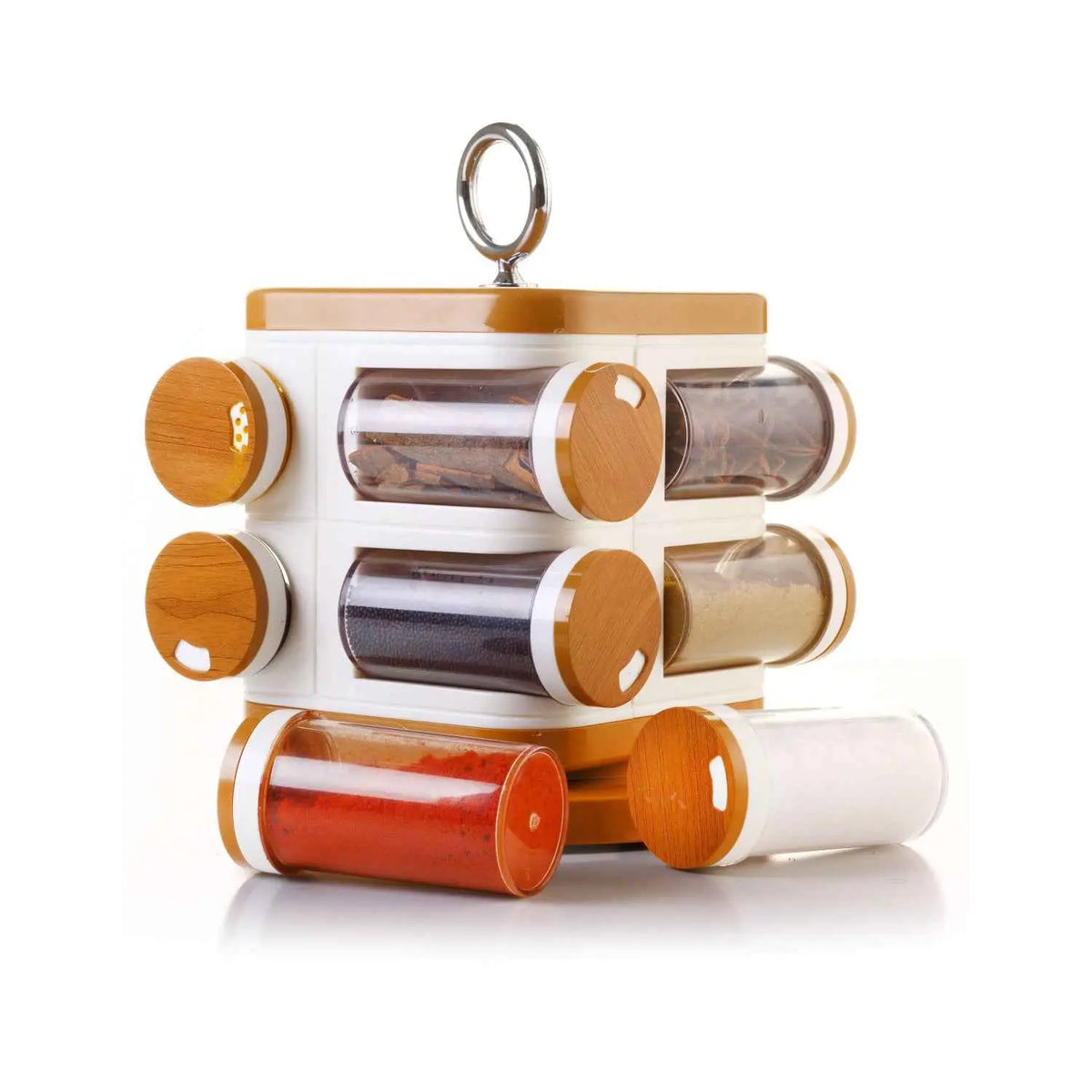 8117 Ganesh Storewell Plastic Spice Rack - Set Of 8 - Mr Urban Choices