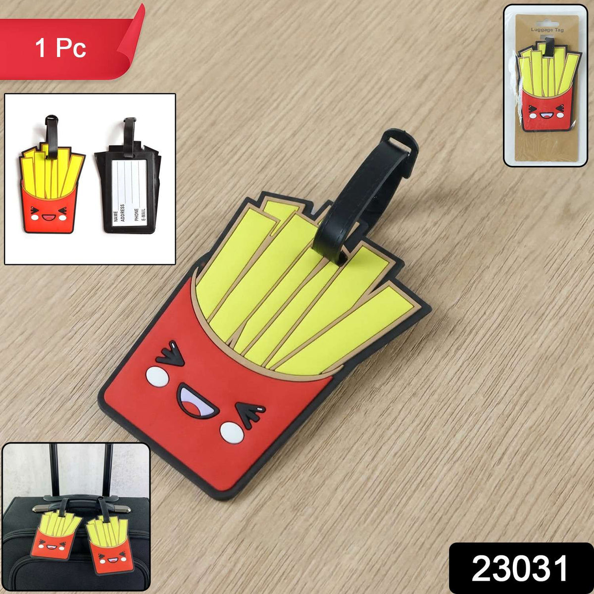 Urban Travel™ Fries-Finder – 3D French Fries Design Luggage ID Tag - Mr Urban Choices