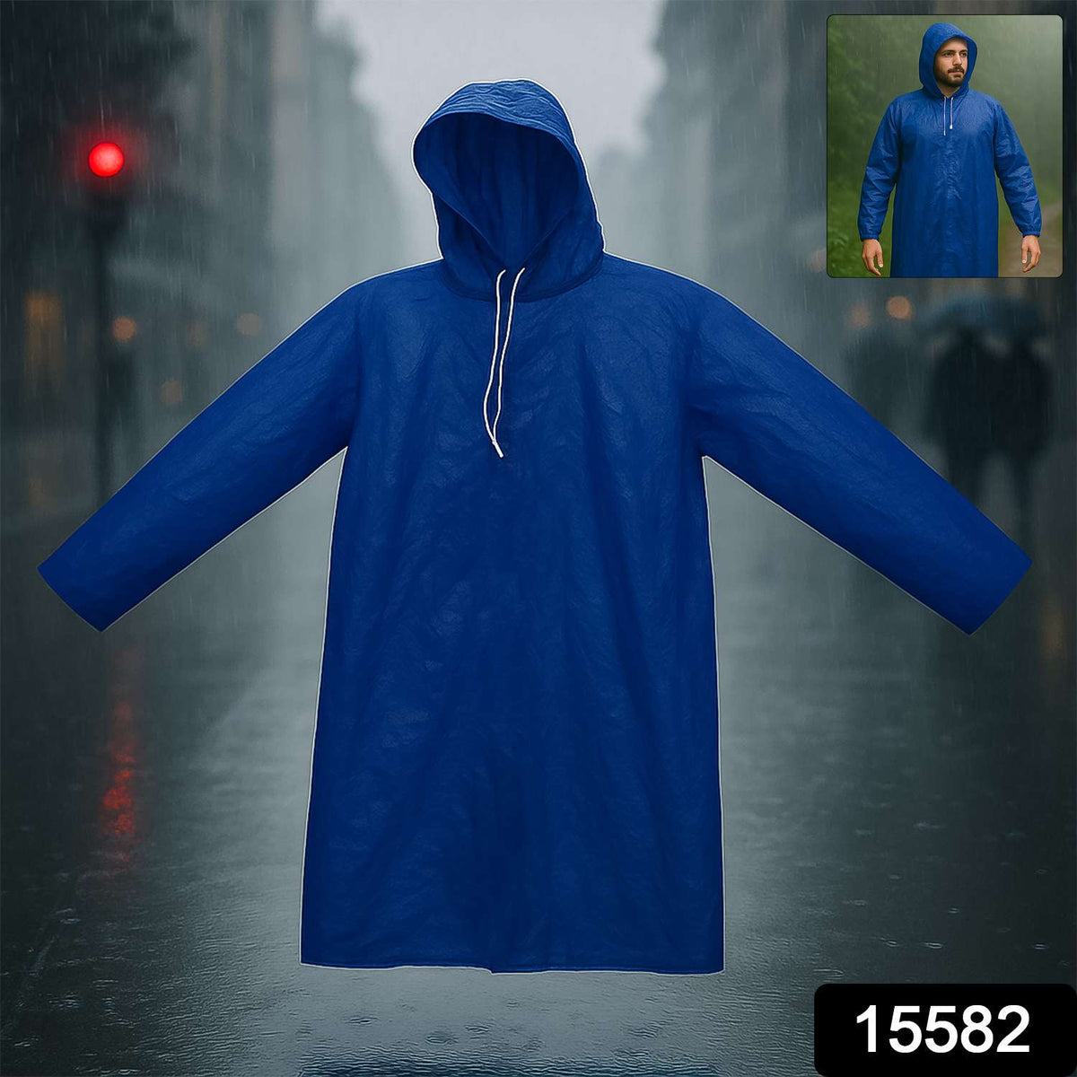 Urban Zen™ Storm-Shield – Heavy-Duty Waterproof Hooded Raincoat for Men - Mr Urban Choices