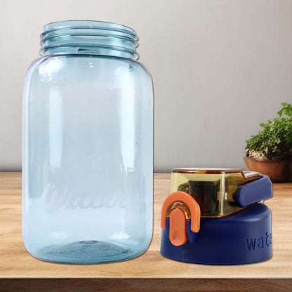 Blue Plastic Leak-proof Flip Cap Safty Lock Water Bottle (600ml Approx 1 Pc) - Mr Urban Choices