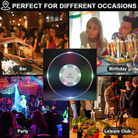 Colorful Led Cocktail Coaster Round Ultra-thin Led Drink Coaster (1 Pc) - Mr Urban Choices