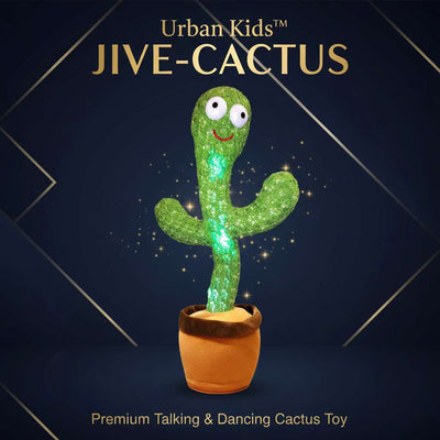 Urban Kids™ Jive-Cactus – Premium Talking & Dancing Cactus Toy