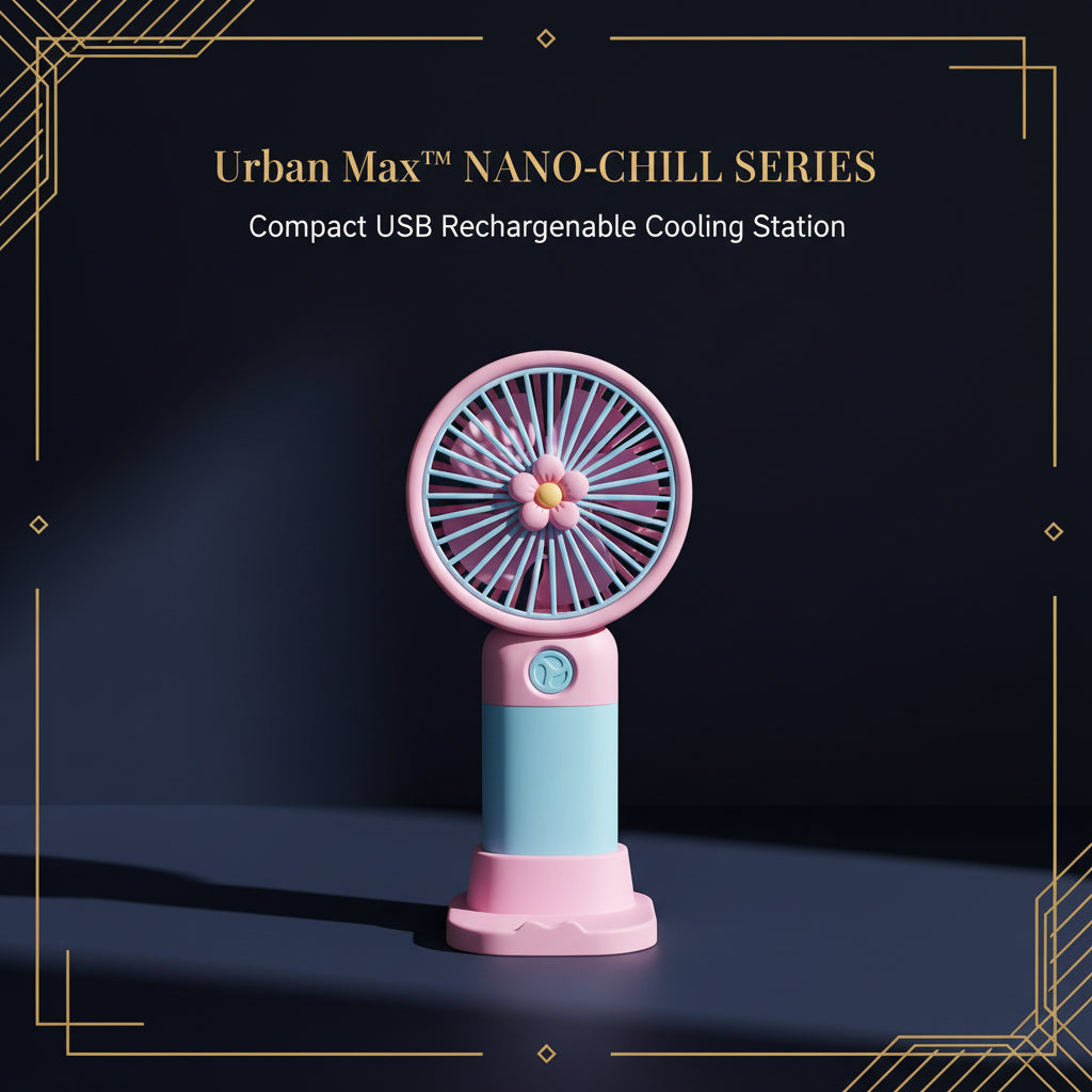 Mini Portable Table Fan for Desk | USB Rechargeable Personal Cooling Fan