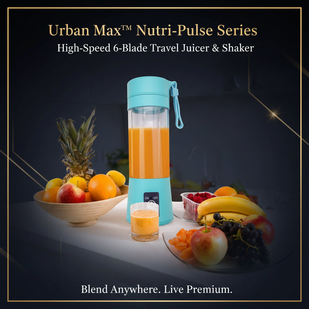 133 Portable Usb Electric Juicer - 6 Blades (Protein Shaker)