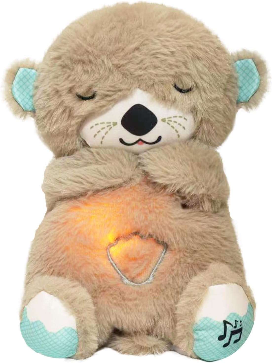 Music Otter Education of Sound and Light Soothing Sound Sleep Otter Baby Put to Sleep Music Breathing Teddy Bear - Mr Urban Choices