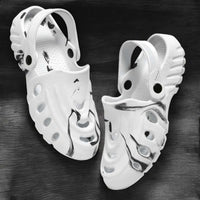 Clogs for Men (White & Black) - Mr Urban Choices