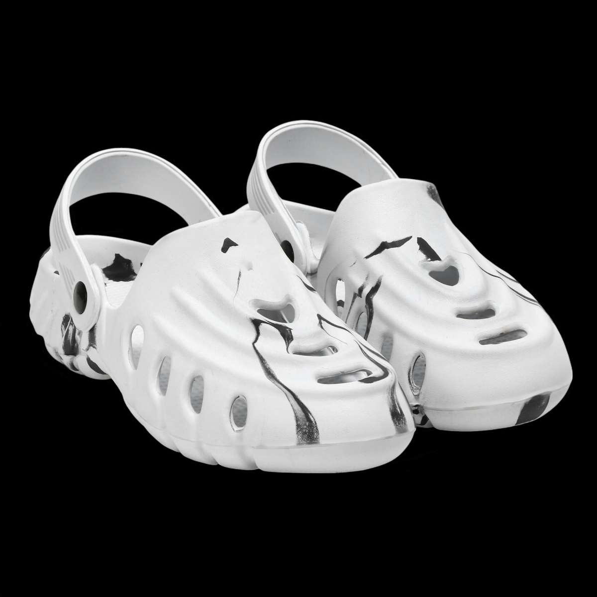 Clogs for Men (White & Black) - Mr Urban Choices