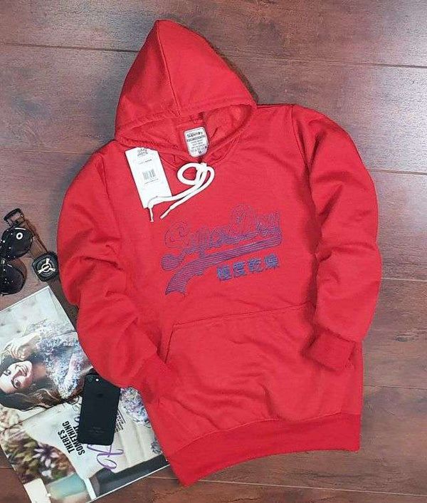 Hoodie for Men & Women – Unisex Printed Hoodie (Red, S) - Mr Urban Choices