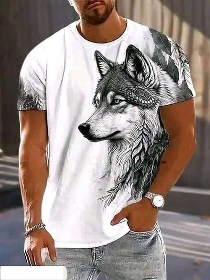 Spab Men & Women Printed Casual Black Dog, White T-Shirt - Mr Urban Choices