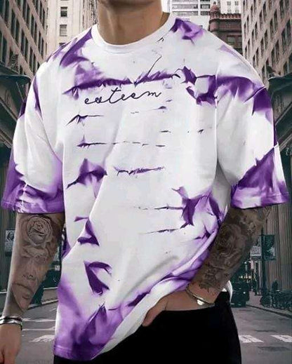 Spab Men & Women Printed Casual Purple, White T-Shirt - Mr Urban Choices