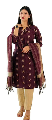 Women's Cotton Kurta Pant Set with Dupatta - Mr Urban Choices