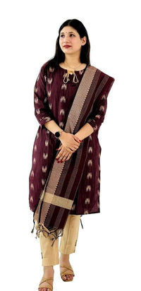 Women's Cotton Kurta Pant Set with Dupatta - Mr Urban Choices