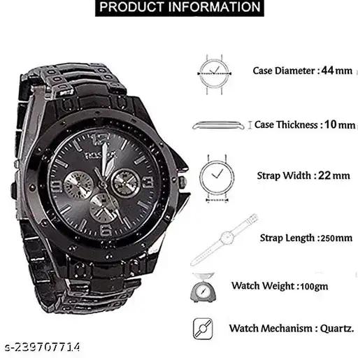 Arabic VVS Skeleton Automatic Watch Luxury Black Dial with Roman Numerals - Mr Urban Choices