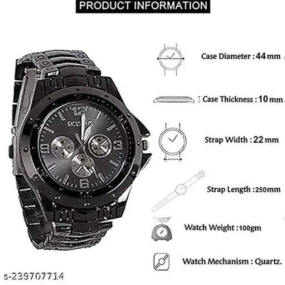 Arabic VVS Skeleton Automatic Watch Luxury Black Dial with Roman Numerals - Mr Urban Choices