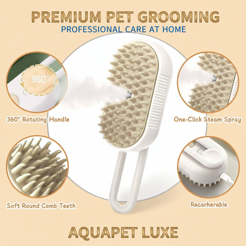 Electric Spray Handle Massage Brush Hair Removal Brush Steam (1 Pc)
