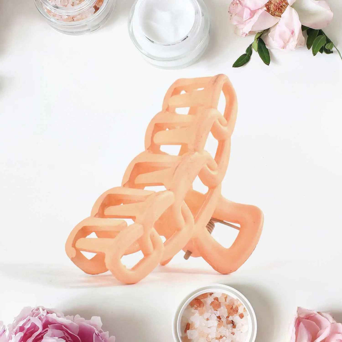 Plastic Hair Clamp Grip Simple Matte Hair Barrette Clamp (1 Pc)