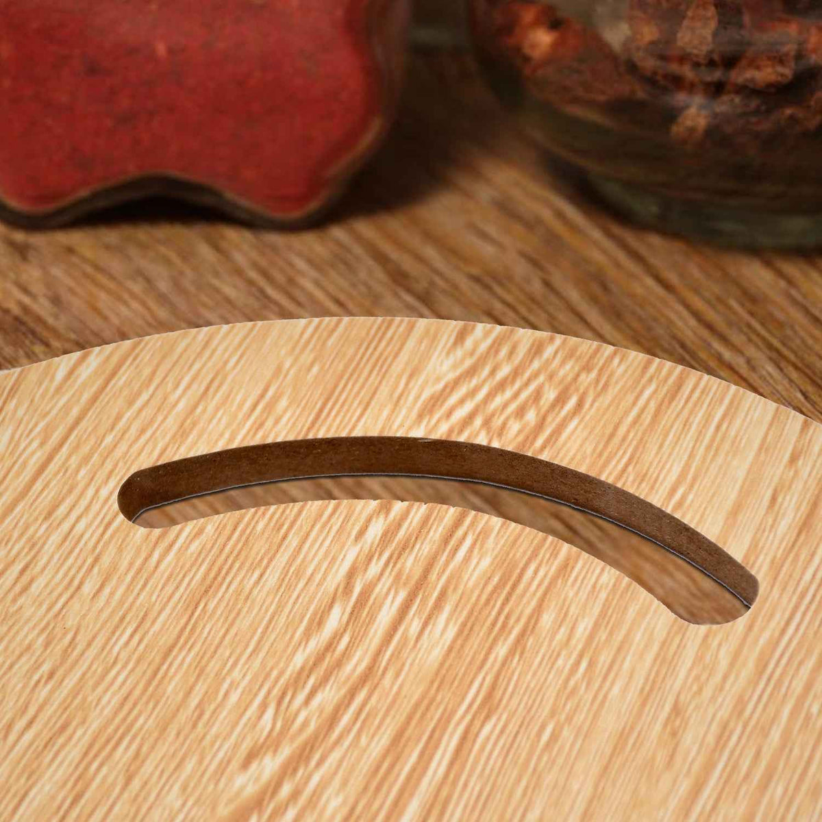 7123 Wooden Round Chopping Board For Chopping Fruit Vegetable - Mr Urban Choices